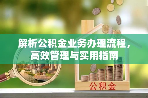 鹰手营子矿区解析公积金业务办理流程，高效管理与实用指南