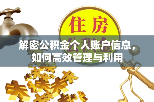 鹰手营子矿区解密公积金个人账户信息，如何高效管理与利用