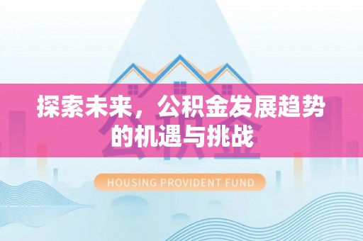 鹰手营子矿区探索未来，公积金发展趋势的机遇与挑战
